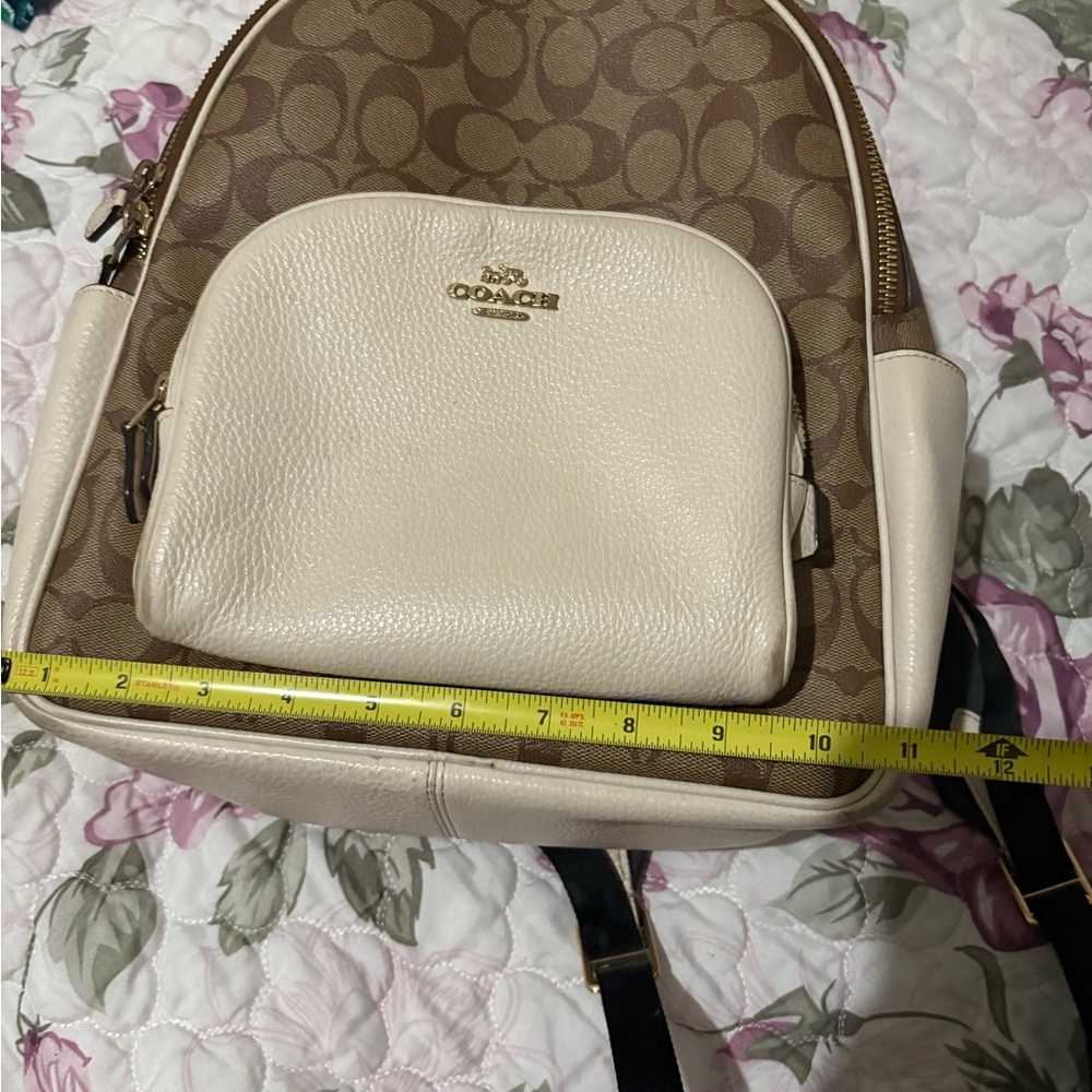 Coach Brown and Cream Backpack - Picture 15 of 16